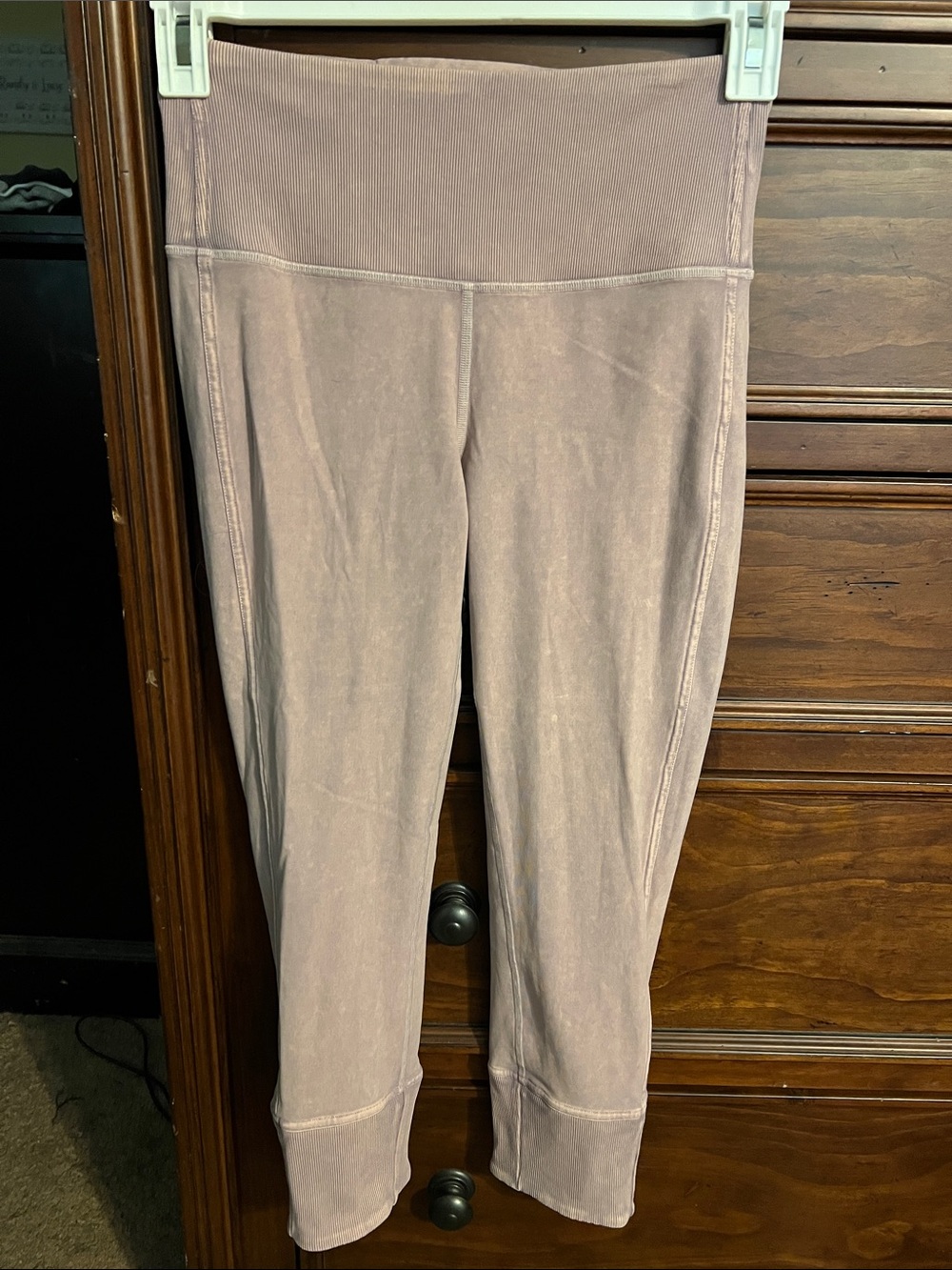 lululemon athletica Dusty Mauve High-Rise Ribbed Waist Leggings